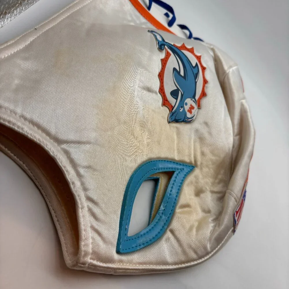 NFL Miami Dolphins Logo Football Team Wrestling Mask with Flaws